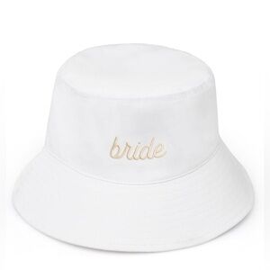 White Bride Bucket Hat